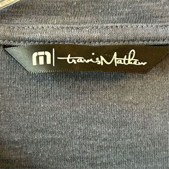 Travis Mathew Men's Long Sleeve Crew Neck T-Shirt Blue Gray Size L - Picture 3 of 9